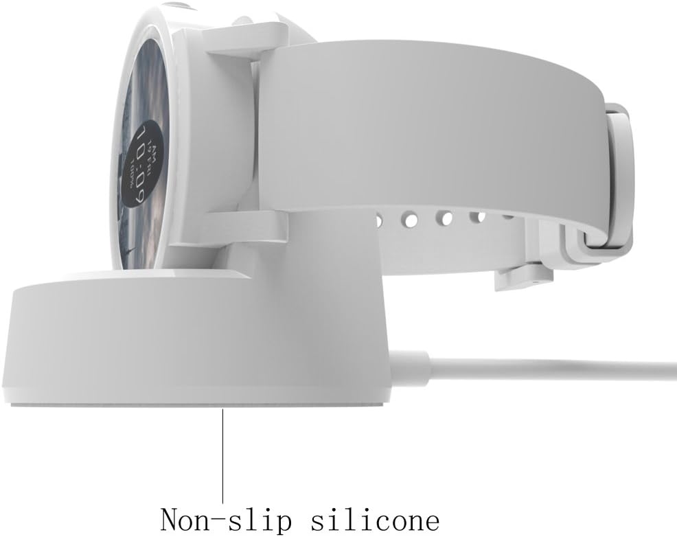 Ticwatch E Charger and Ticwatch S Charger, Replacement Charging Dock Compatible with Ticwatch E/S with 5 Feet Cable