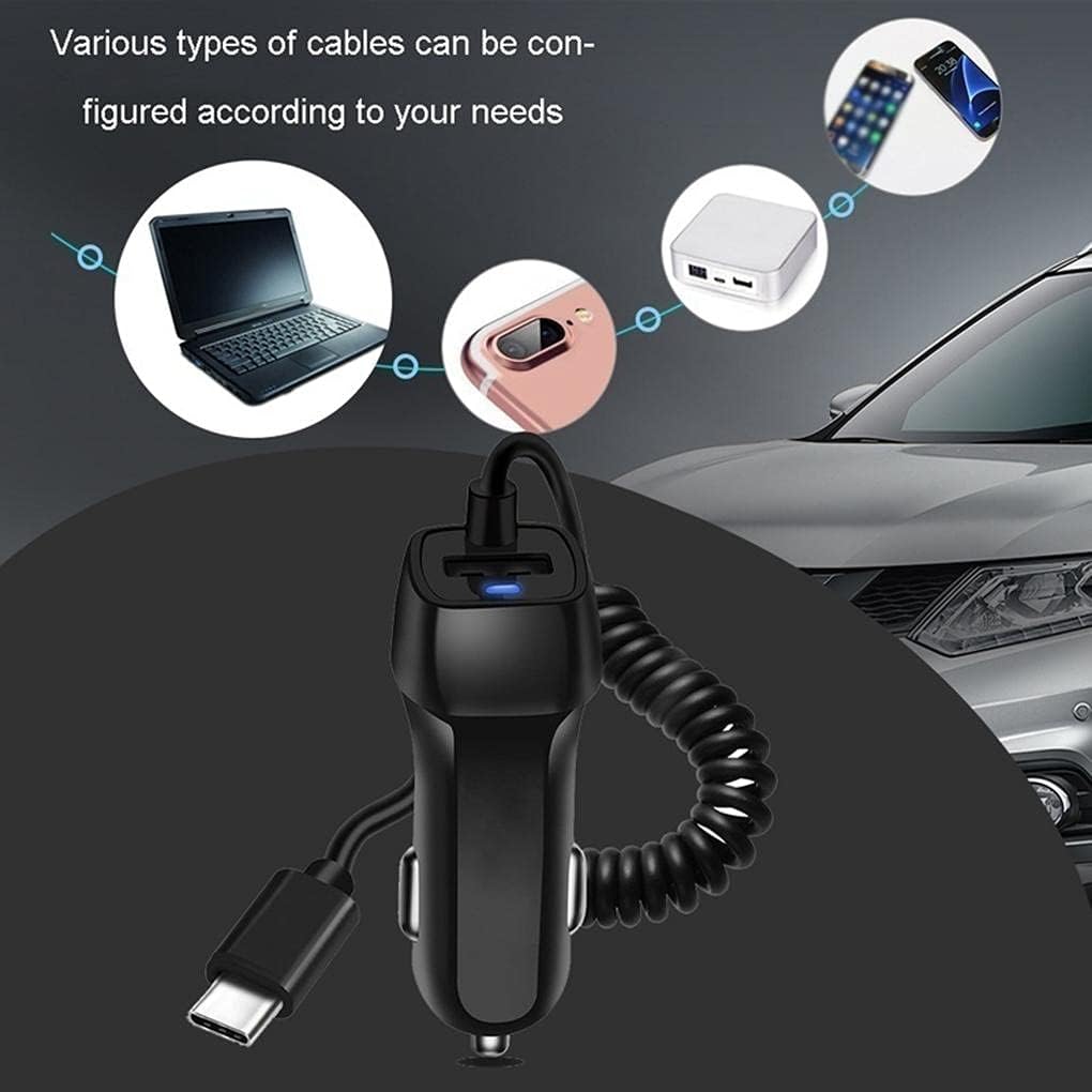 BoxWave Car Charger Compatible with GoPro Hero 7 Silver - Extra USB Port with Integrated Cable for GoPro Hero 7