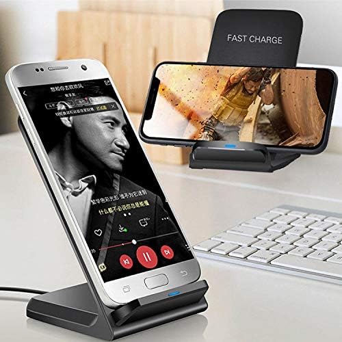 BoxWave Wireless QuickCharge Stand for Chuwi HiPad Max, 10W, No Cord; Charge Your Phone with Ease! Jet Black