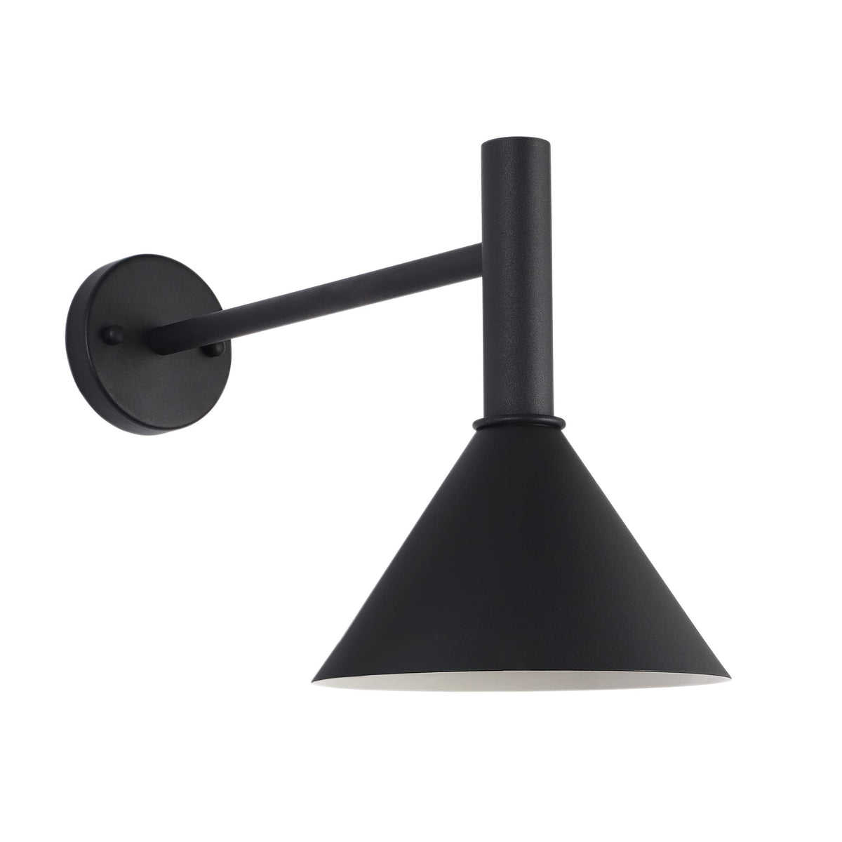 KUNGHEYFATCHOY 19in. Satin Black Outdoor Gooseneck Barn Light Fixture with 15in. Long Extension Arm - Wall Sconce Farmhouse, Vintage, Antique Style