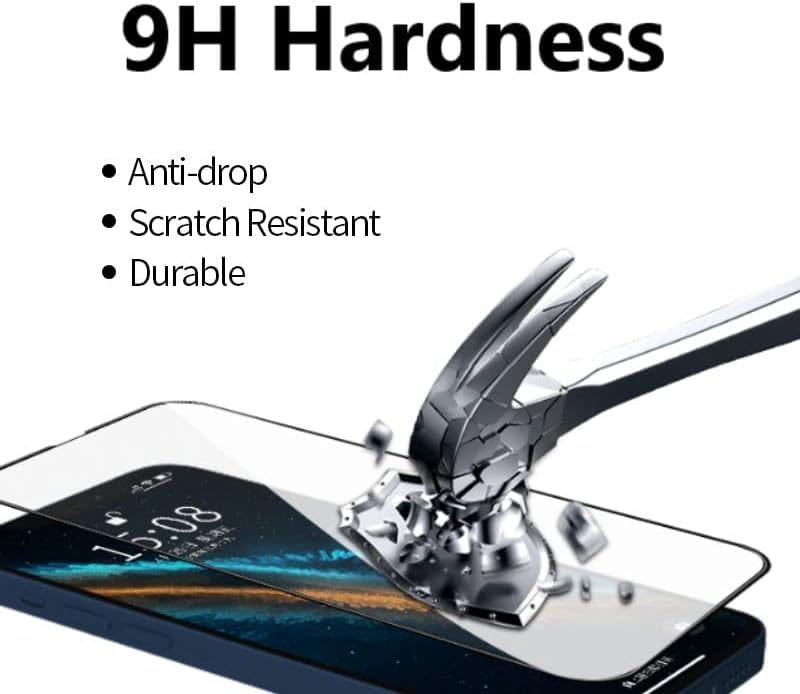 Google Pixel 8a 5G 2024 [5 Clear Tempered Glass Screen Protectors + 2 Lens Protectors] [100% Fingerprint Recognition]