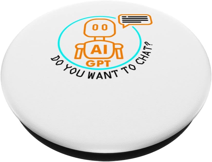 Chat AI Funny Robotics Machine Information System PopSockets Swappable PopGrip