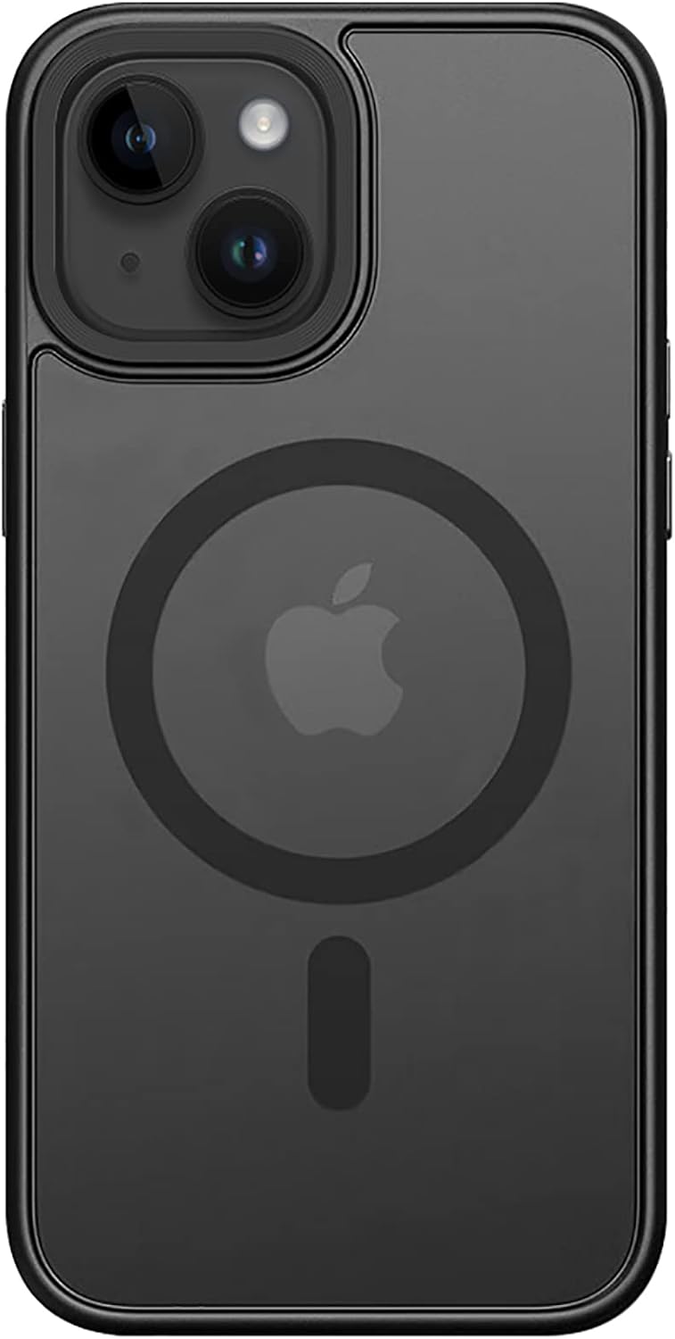 Strong Magnetic Case for iPhone 13 & iPhone 14 [10FT-Grade Drop Tested & Compatible with MagSafe], Translucent