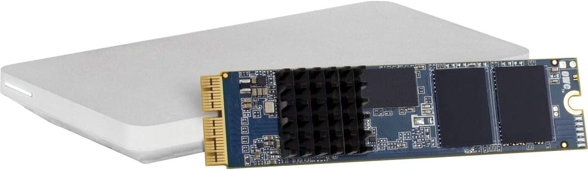 OWC 1.0TB Aura Pro X2 SSD Complete Upgrade Solution Compatible with Mac Pro (Late 2013), High Performance NVMe Flash Upgrade, Including Tools, heatsink, and Envoy Pro Enclosure
