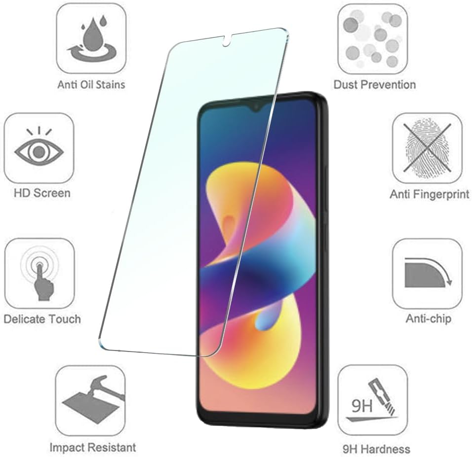 [4-Pack] Sky Devices Elite B63 Tempered Glass Screen Protector, 9H HD Clear, Anti-Fingerprint, Case Friendly, No Bubble