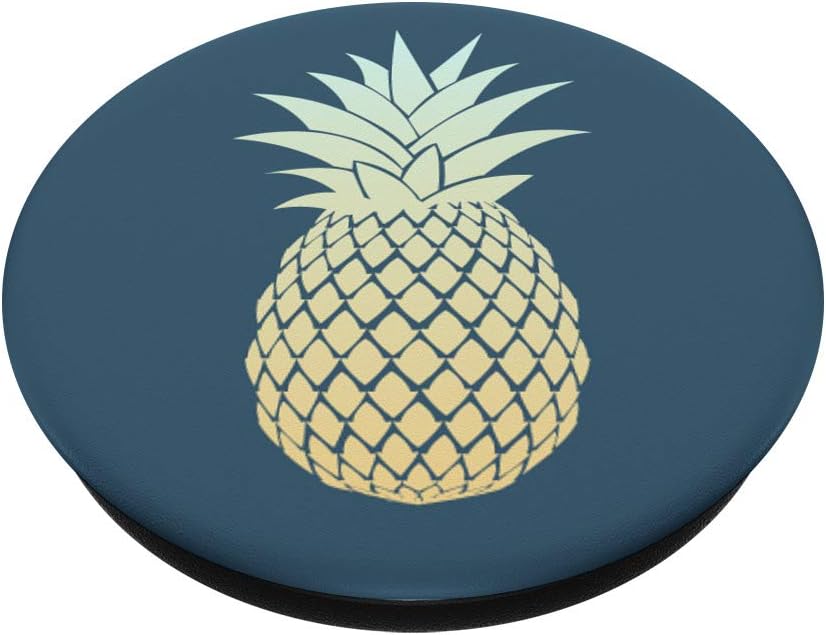 Yellow Cyan Blue Beach Hawaii Summer Pineapple Gradient PopSockets PopGrip