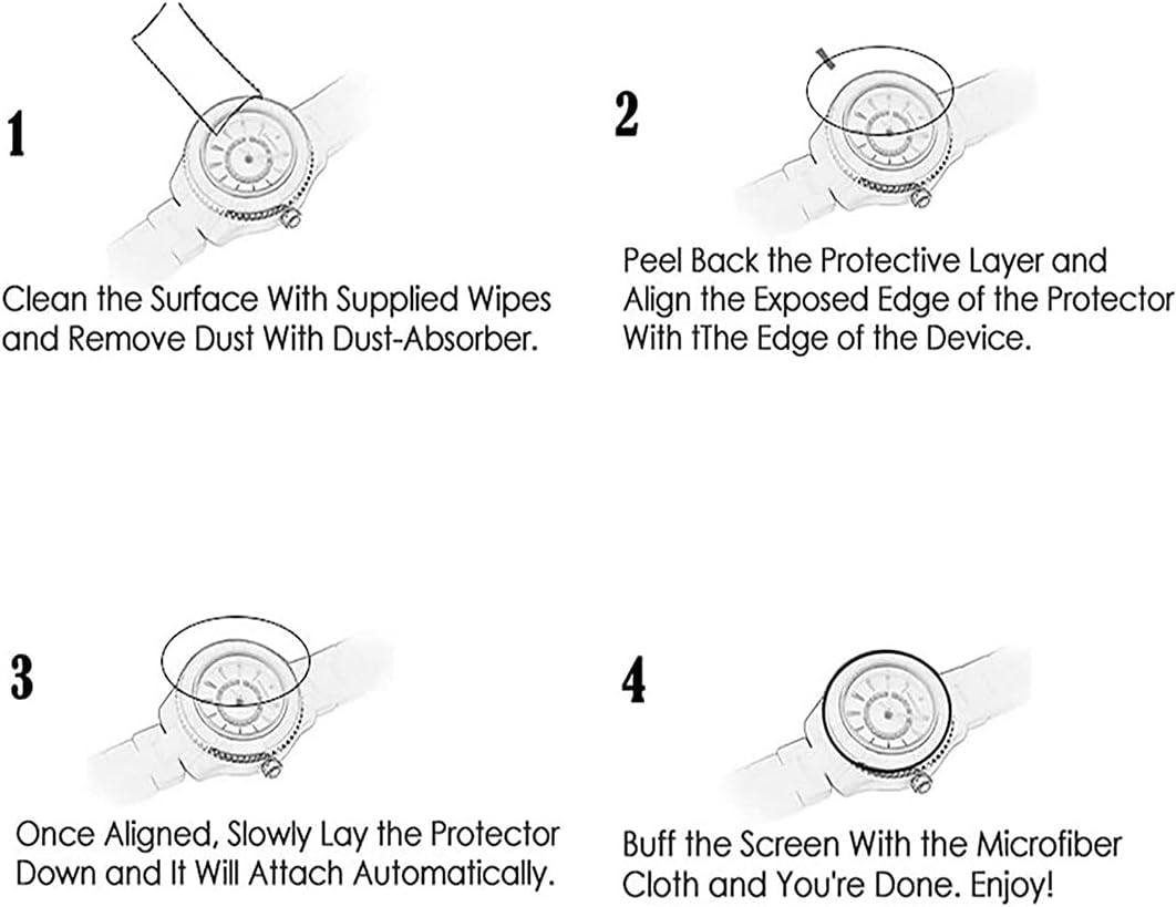 [5 Pack] P95 2.01” Smartwatch Soft Screen Protector, HD Clear Anti-Scratch Bubble Free PET Film for Popglory ZOSKVEE