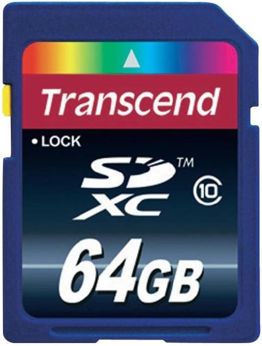 Transcend 64GB SDXC UHS-I Memory Card, Compatible with Nikon D80 Digital Camera, Class 10, U1
