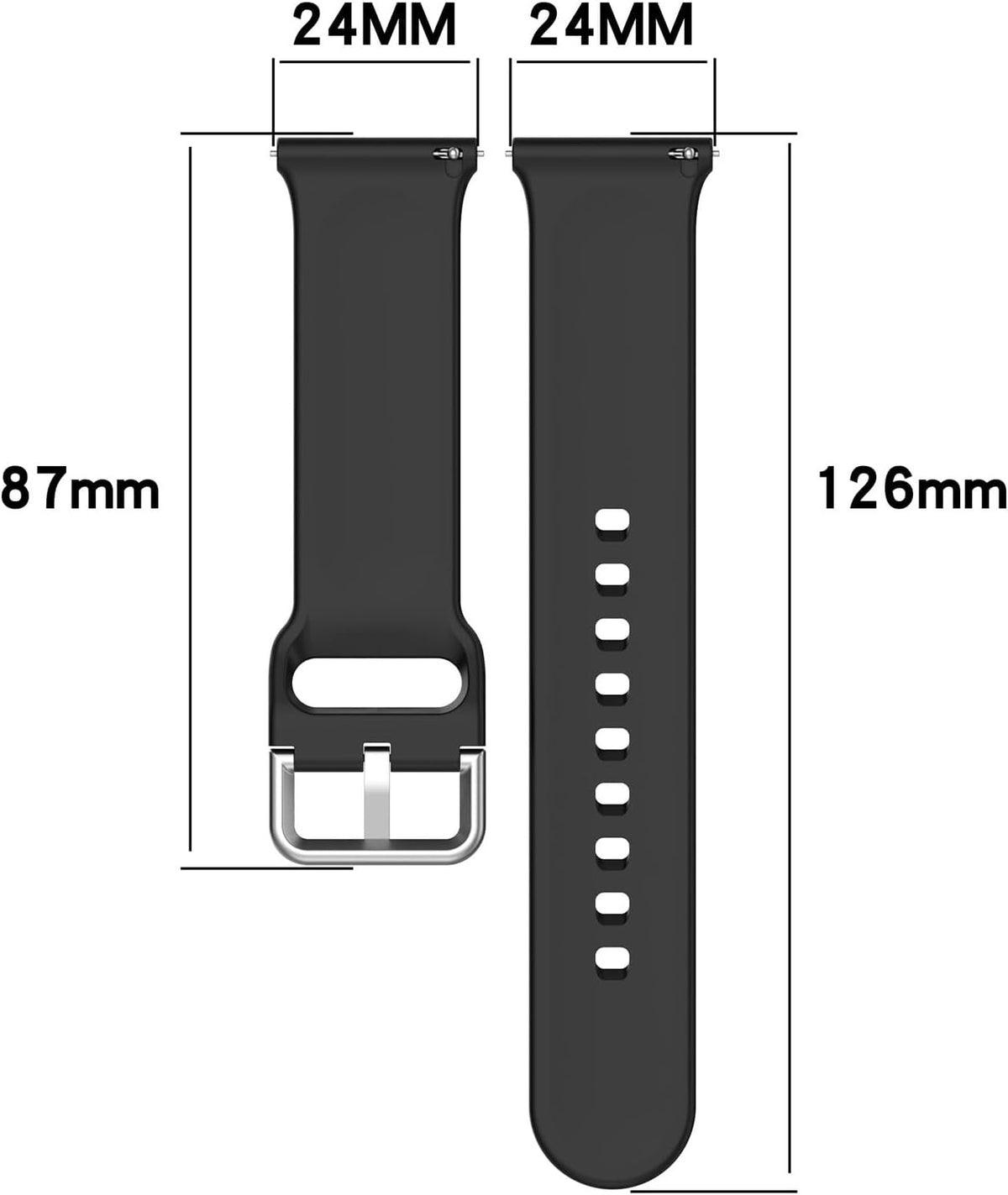 4 Pack Straps for iTouch Air 3 44mm Smartwatch, Replacement Silicone Breathable Sport Wristbands