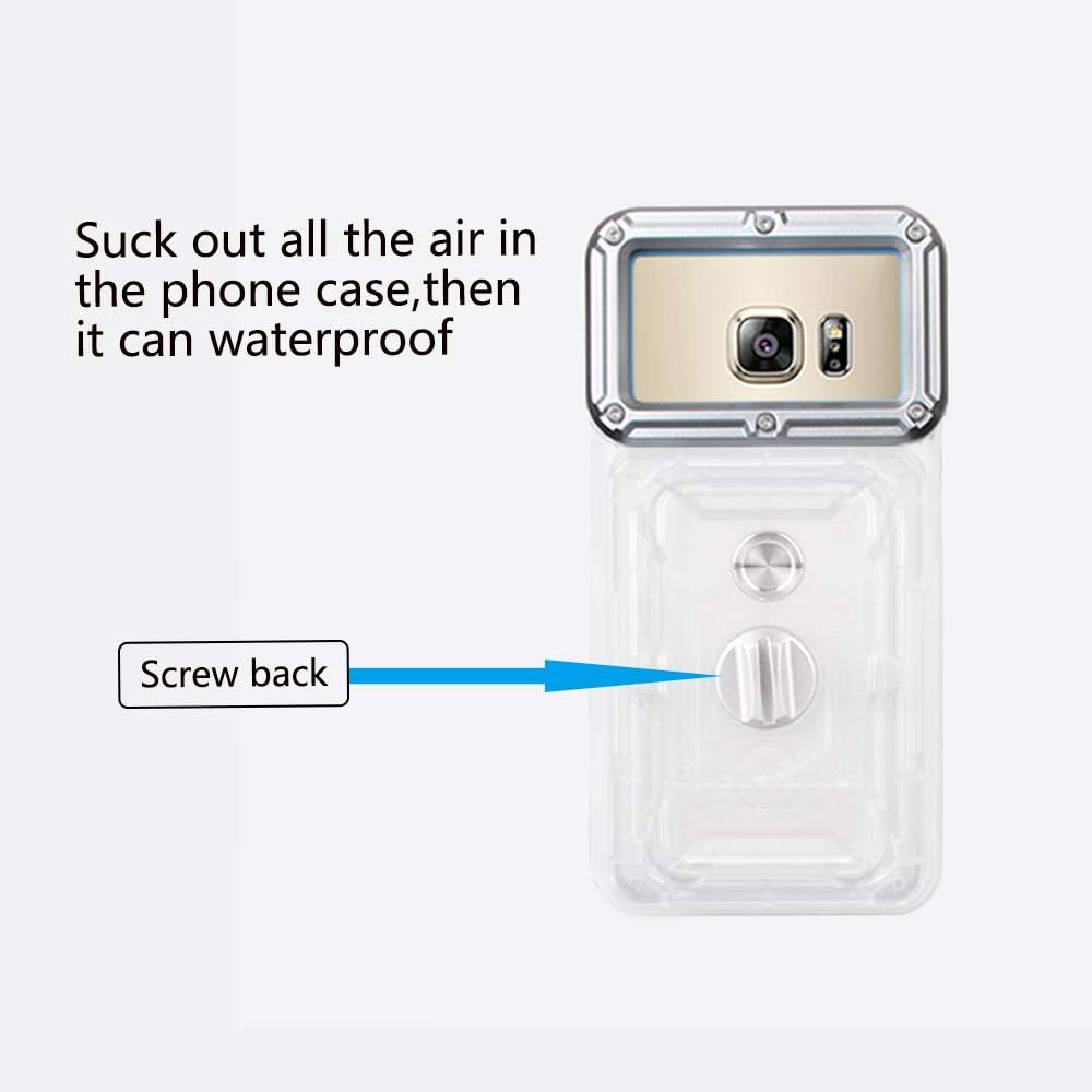 Underwater Photography Waterproof Phone Case Pouch for Android 5.0-5.2, Enhanced Cell Phone Dry Bag with Armband