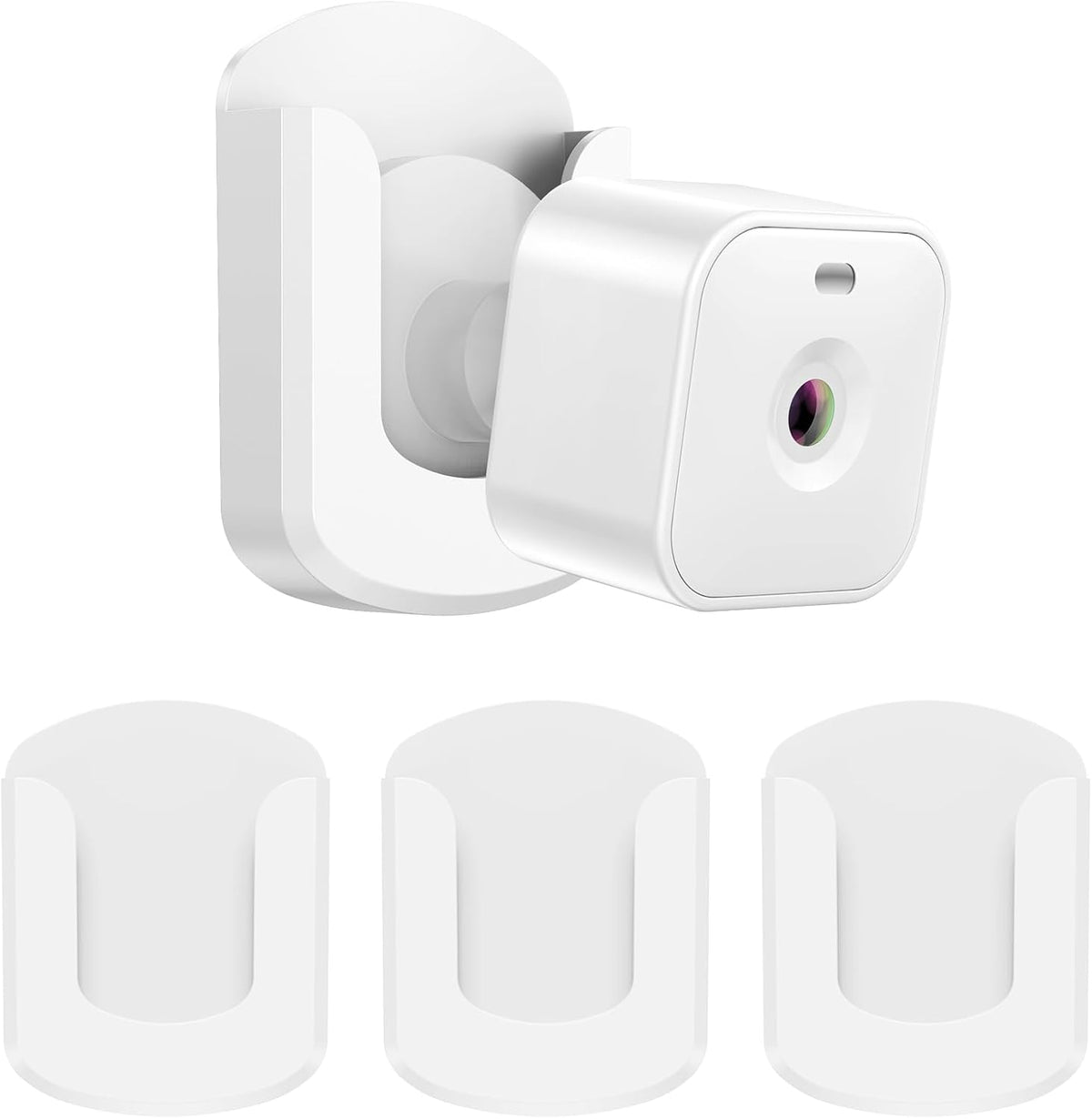 HOGEE 3 Pack 4 2 Blink Camera No Drilling No Screws Wall Mount Bracket, Adhesive Blink Outdoor Camera Mount for Blink