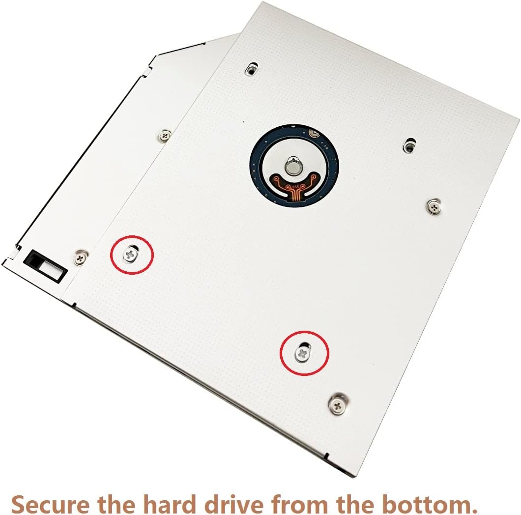 2nd Hard Drive HDD SSD Optical Bay Caddy Frame Tray for ASUS Models by DY-tech