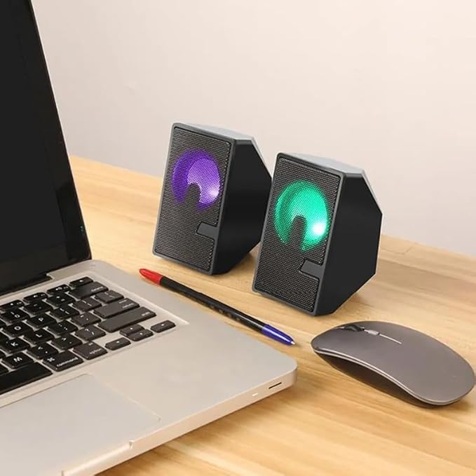JSEIAJB Computer Speaker Surround Sound System Speakers Gaming Deep Bass Wired Speaker for Laptop PC Theater TV