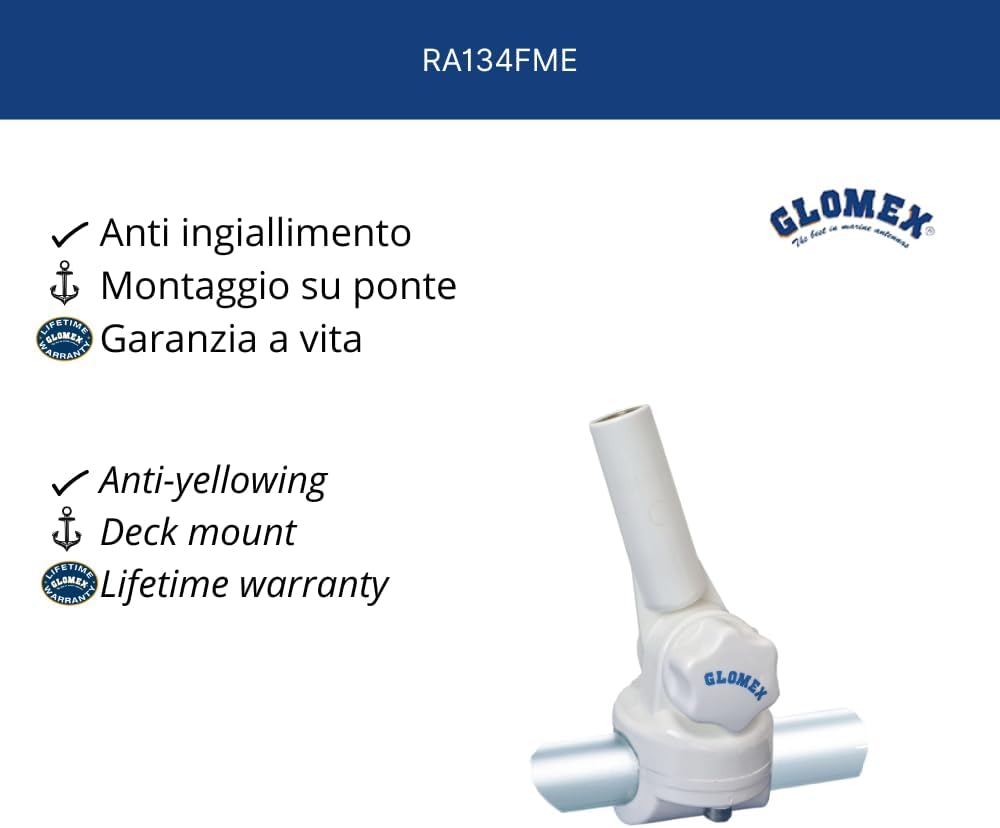 Glomex 1" x14 RNYL Swivel VERT/HORIZ MOUNTING