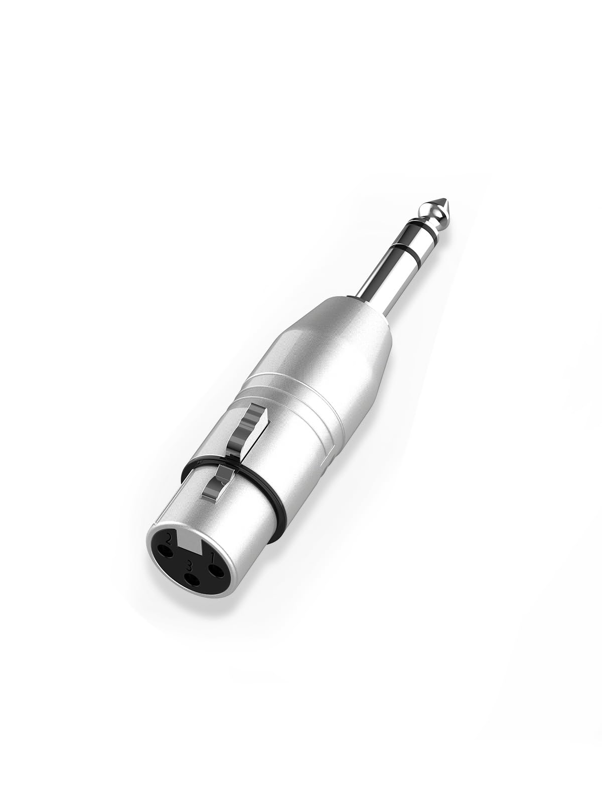 Cablecreation 1/4 Trs To Xlr Adapter, Balanced 6.35Mm 1/4 Inch Trs Male To Xl R Female, 1/4 To Microphone Connector, Quarter Inc