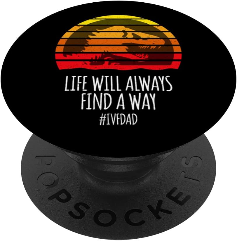 Retro IVF Dad Shirt - Vintage IUI Gift PopSockets Swappable PopGrip