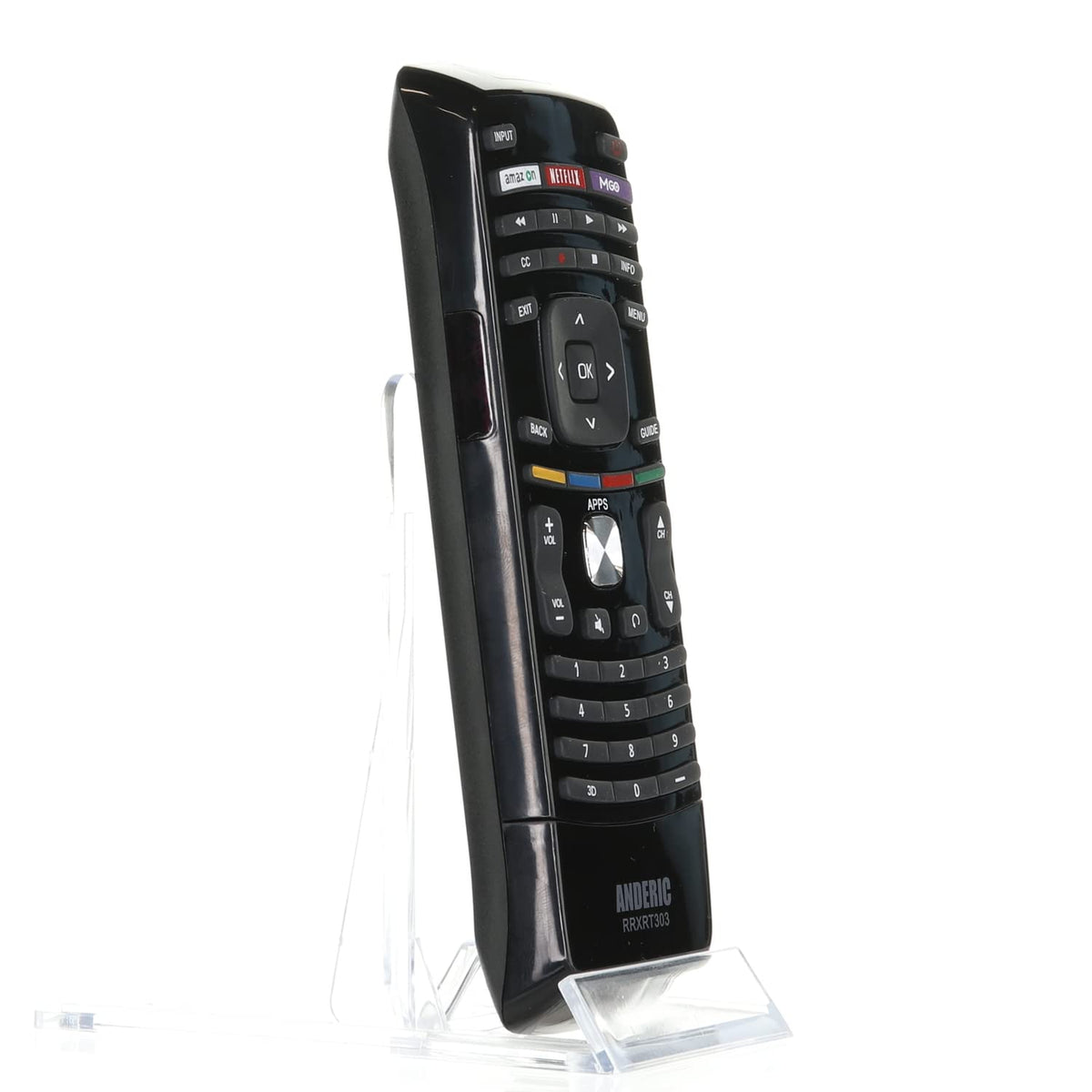 ANDERIC RRXRT303 with QWERTY for Vizio TV Remote Control
