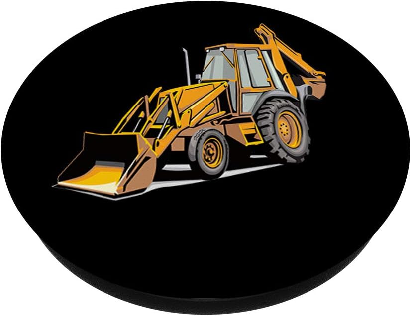 PopSockets Swappable PopGrip Backhoe Excavator Construction Operator Heavy Equipment