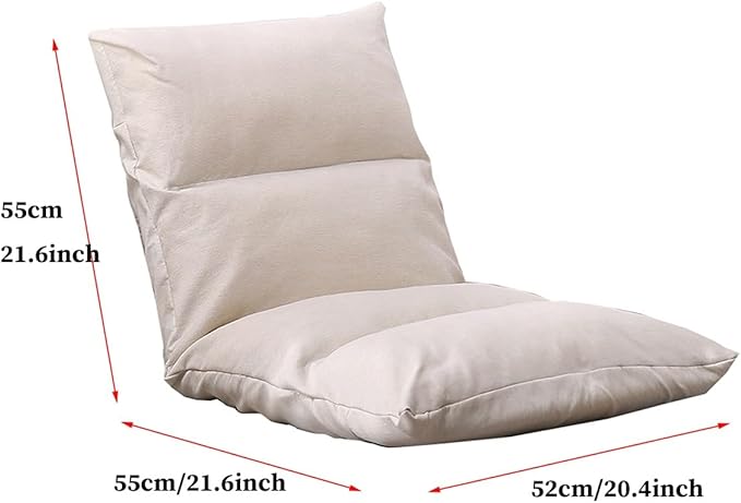 BTZHY Floor Chair Foldable Floor Chair with 6 Positions Lazy Sofa Meditation Chair Window Chair Folding Sofa Bed Couch Lounger Floor Chair Gaming for TV Reading Relaxing (/Green)