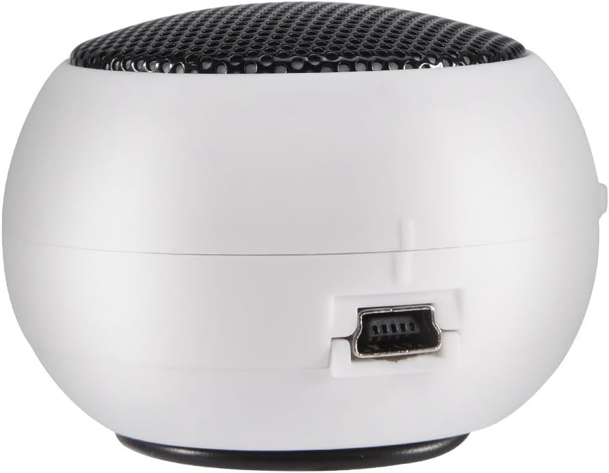 Mini Portable Speaker, Telescopic Design for Computer Smartphone MP3 Tablet, USB Powered, Lightweight, 2 Colors (White)