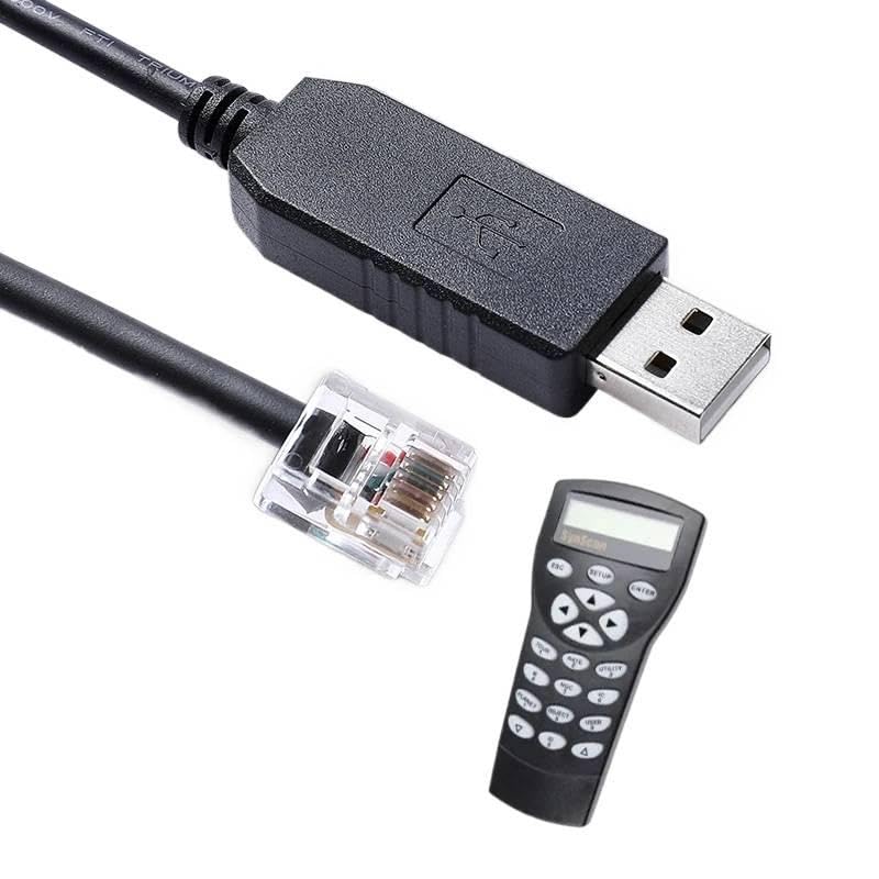 Generic PL2303 RS232 RJ12 6P6C for Synscan Hand Control PC Link Cable USB to for Connecting PC and HC Firmware Updating