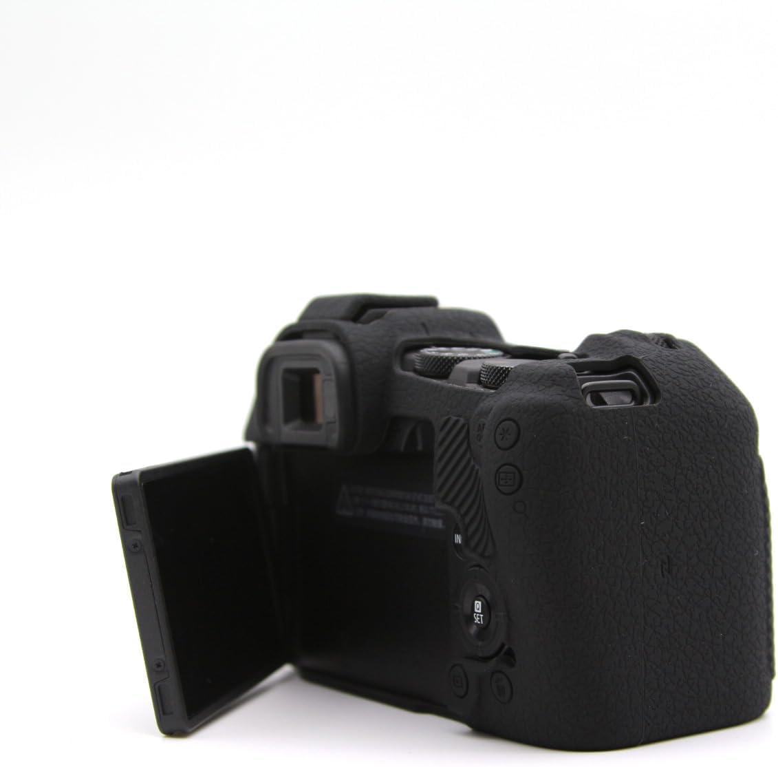 BMAOLLONGB R8 Camera Case, Lightweight Thin Silicone Rubber Cover for Canon Eos R8 (Black)