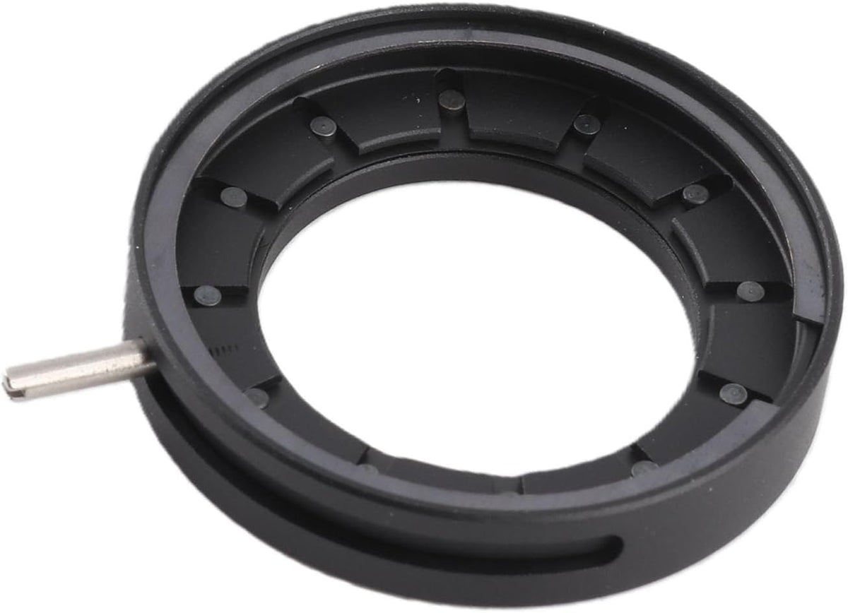 Fafeicy 14 Adjustable Aperture Diaphragm for Microscope, Optical Diaphragm with Blades Metal Lens, Microscope Accessory
