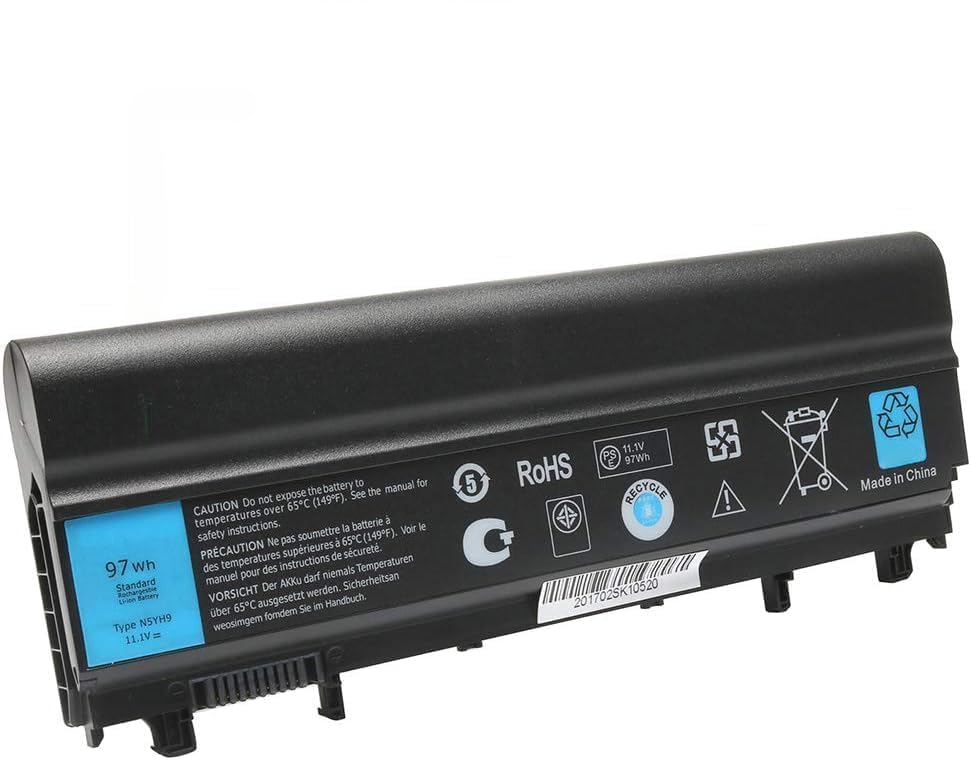 Lqm 11.1V 97Wh New Laptop N5Yh Battery For Dell Lattude E5540 E5440 Compatble P/N: 312-1351 Vxmc Wonf Nsyhe Om7T5 Fokbhc 1N9C0 7