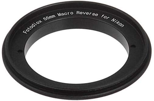 Fotodiox 10-Reverse-nikon-55 RB2A 55MM Filter Thread Lens, Macro Reverse Ring Adapter for Nikon