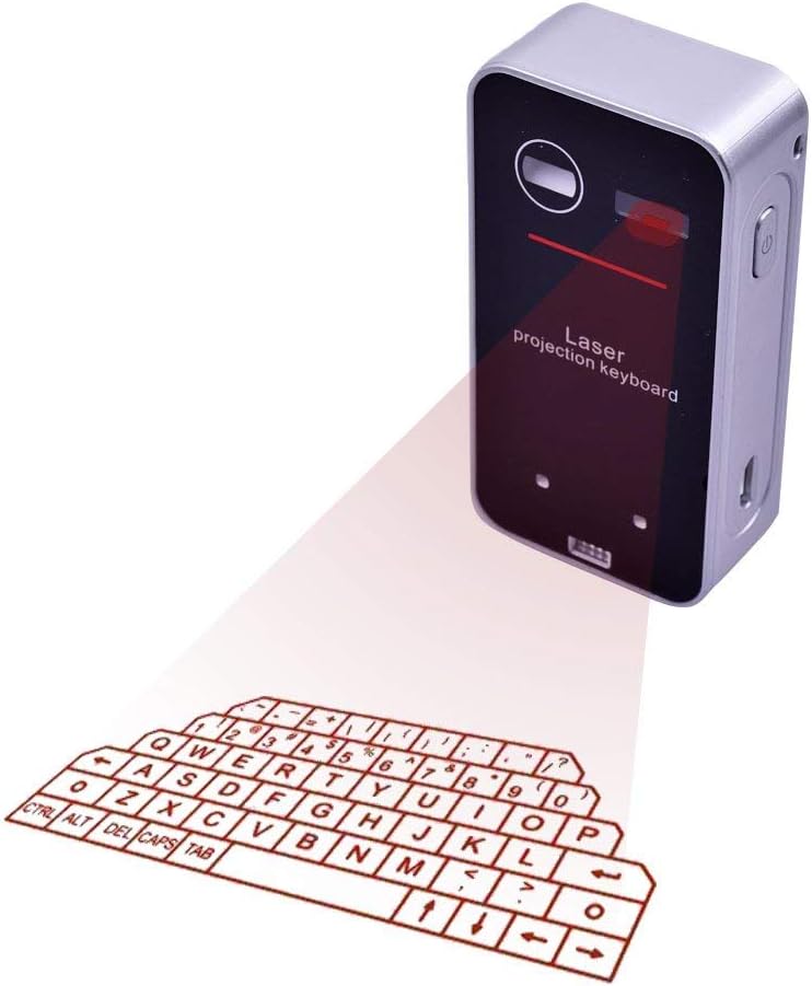 MOJO Bluetooth Wireless Laser Projection Keyboard - Portable Full-Size Keypad
