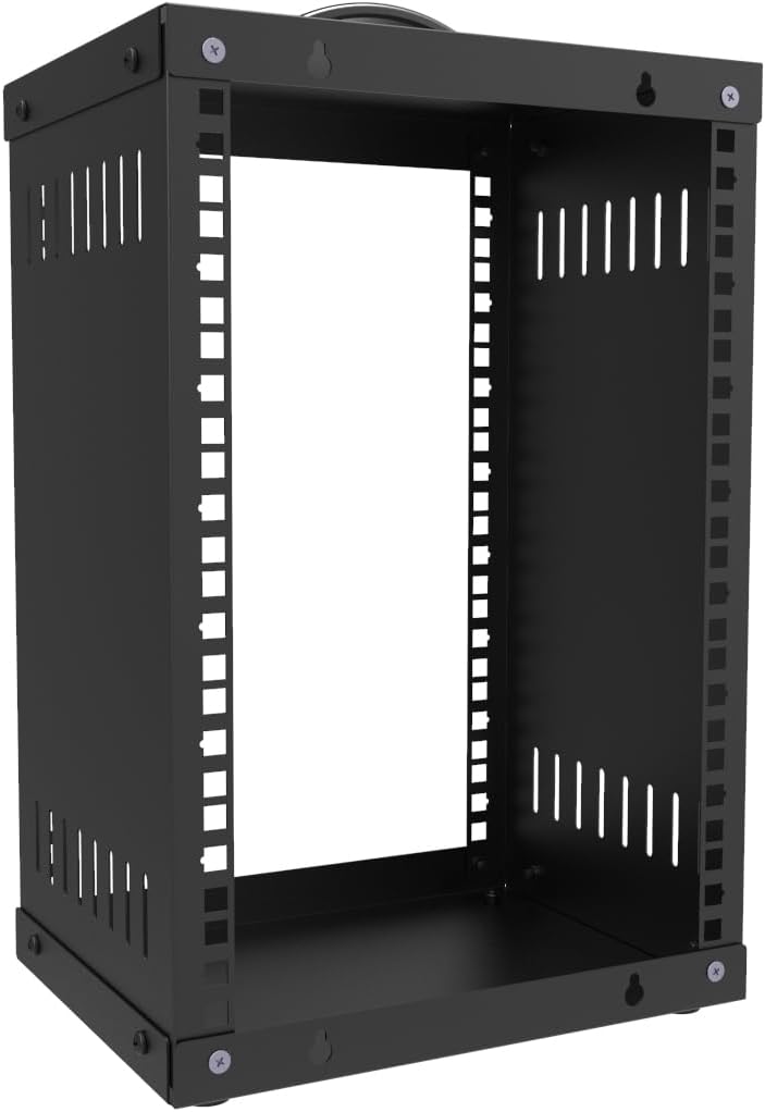 8U Small Network Cabinet-10 inch Server Rack for 10" Server, Network, Audio, and Video Equipments at Home or Office (8U)