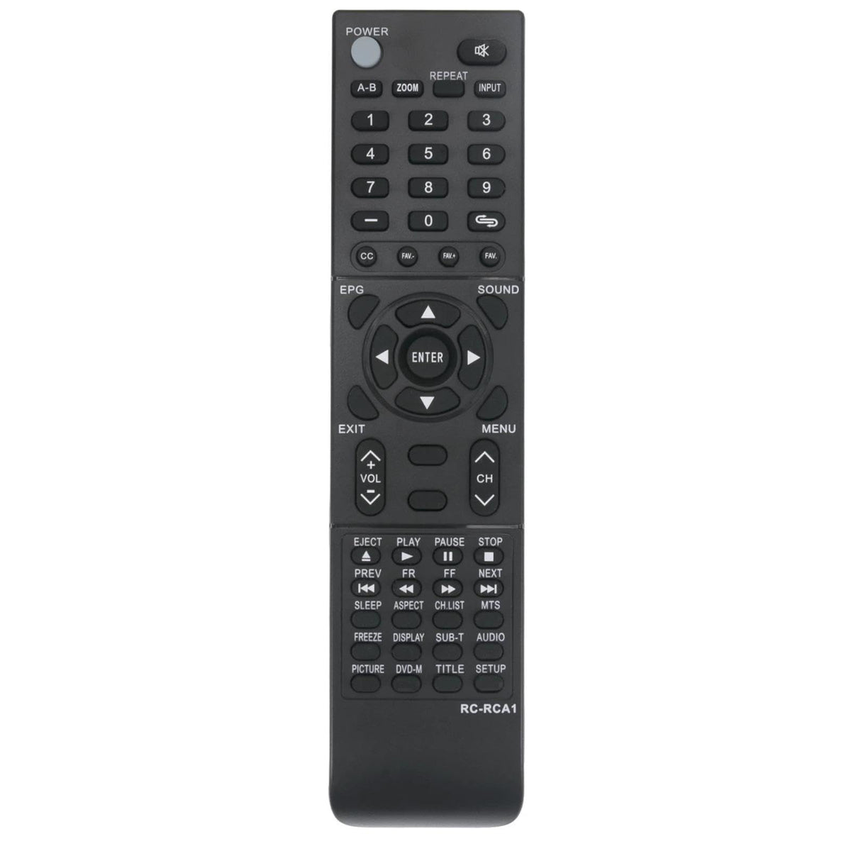 RC-RCA1 Remote Control for RCA TV Remote, Used in The Living Room or Room, No Programming or Pairing Needed, Replacement TV Remote Compatible Models