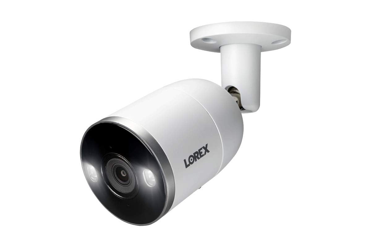 Lorex 4KSDAI168-2 4K Smart Deterrence 16 Channel Surveillance System w/ N862A63B 4K 3TB NVR and 8 E892AB 4K Smart Deterrence Bullet Cameras