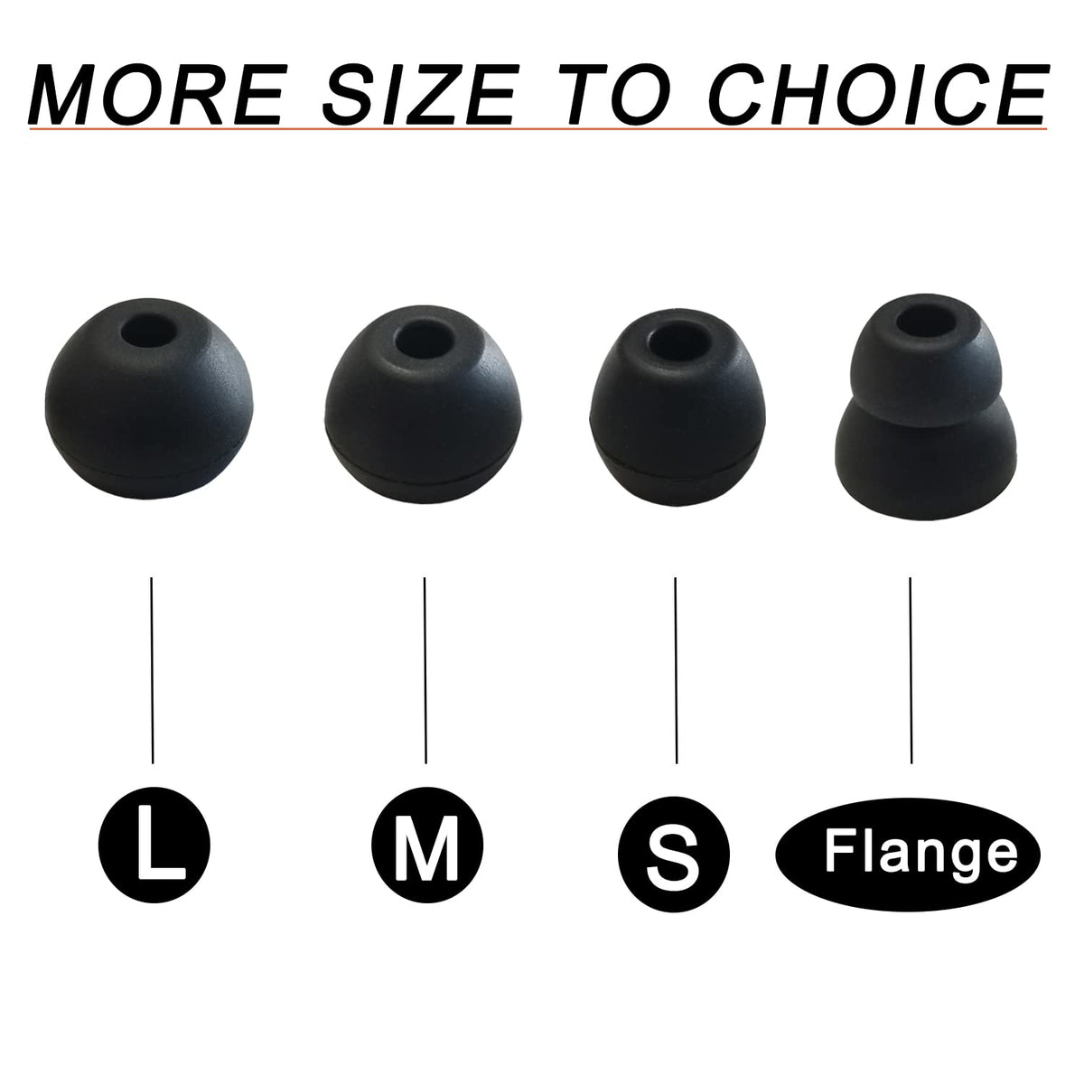 Silicone Ear Tips for Powerbeats Pro, Powerbeats 3 & 2& 4 Replacement Earbuds Tips Powerbeats Double Flange Rubber Eartips for Powerbeats by Dr Dre 8
