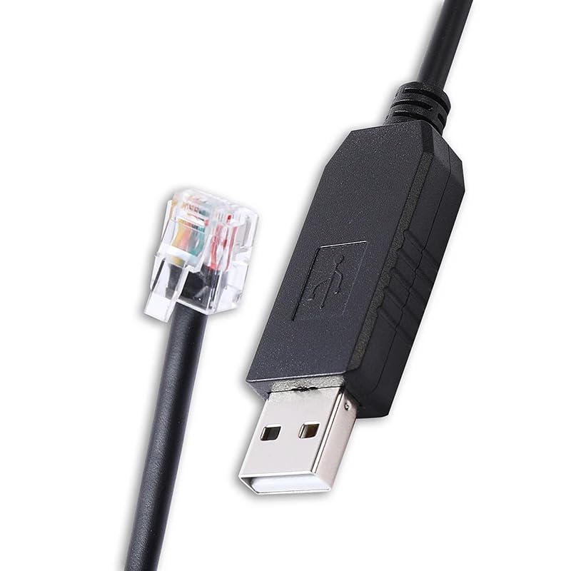 Generic PL2303 RS232 RJ12 6P6C for Synscan Hand Control PC Link Cable USB to for Connecting PC and HC Firmware Updating