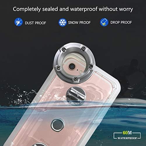 Underwater Photography Waterproof Phone Case Pouch for iPhone 6/7/8, Enhanced Dry Bag with Armband IPX8 Certified