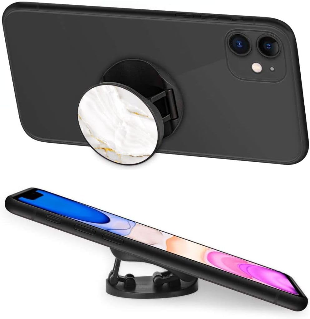4 Pack Phone Grip, Finger Expanding Kickstand Holder for Smartphone - Pink White Rose Gold Marble