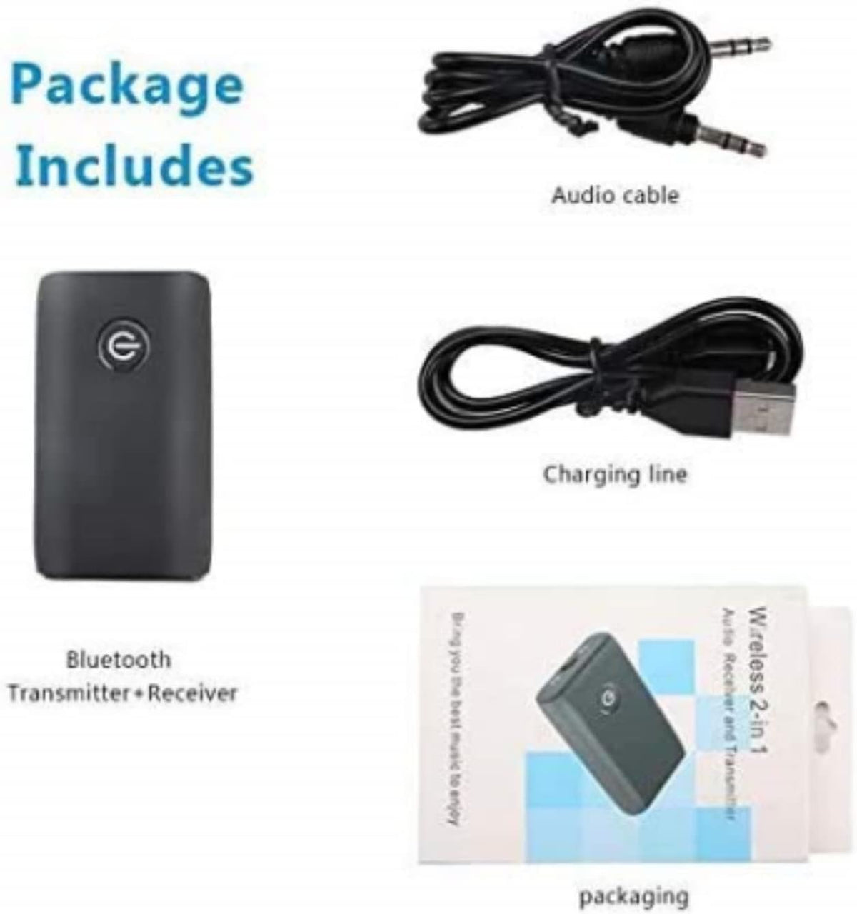 Bluetooth RCA Adapter, 3 in 1 Bluetooth Transmitter, 5.0 Bluetooth Audio Adapter, HiFi Stereo Music with NFC and Remote