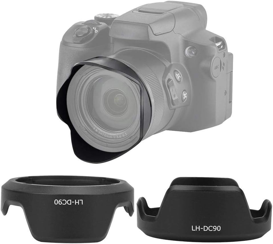 LH-DC90 Plastic Lens Hood Replacement for Canon Power Shot SX60 SX70SH