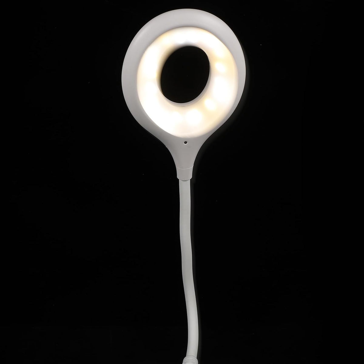 Dimmable Voice Activated USB Gooseneck Lamp Flexible Bedside Reading Light Night Light for Bedroom USB Powered