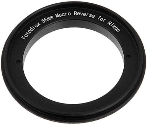 Fotodiox 10-Reverse-nikon-55 RB2A 55MM Filter Thread Lens, Macro Reverse Ring Adapter for Nikon