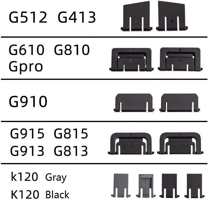 LZYDD Keyboard Stand Feet Legs for Logitech K120 USB Wired Keyboard, Black
