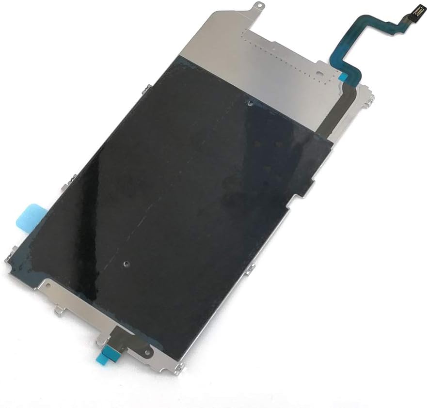 Screen Back Classic Metal Plate with Heat Shield, Home Button Flex Cable Preinstalled for iPhone 6 Plus (5.5'')