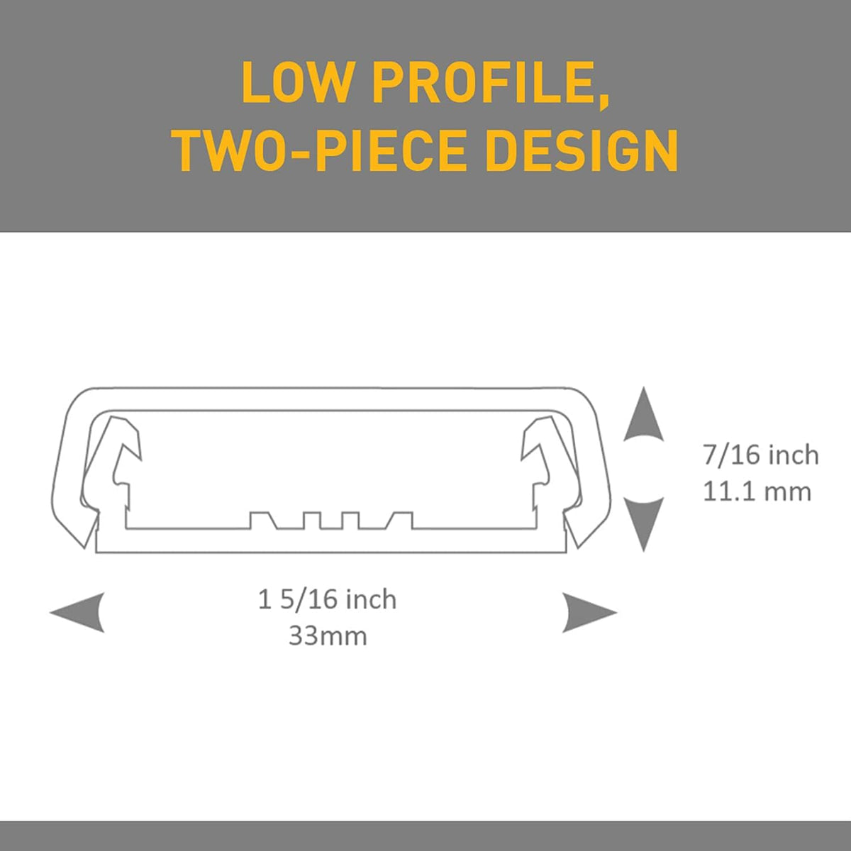 Legrand Wiremold NMW8 Nonmetallic Plastic Raceway, Outside Elbow, White (1 Pack)