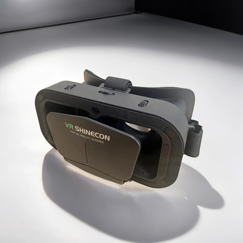 VR Headset for iPhone or Android Phone, Virtual Reality 3D Glasses Helmets, Compatible with 4.7-7.2 inch Mobile Devices