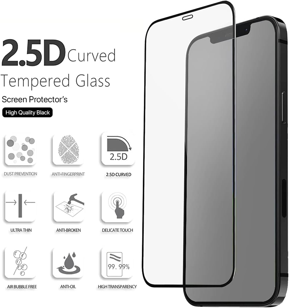 IceSword Superior HD Screen Protector for iPhone 12 Pro Max - Clear Tempered Glass Film, 9H Hardness