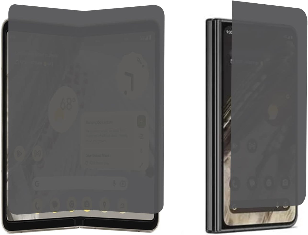 2PCS Privacy Screen Protector for Google Pixel Fold - Anti-peeping Soft Film (Matte) for Outside & Inside Use.