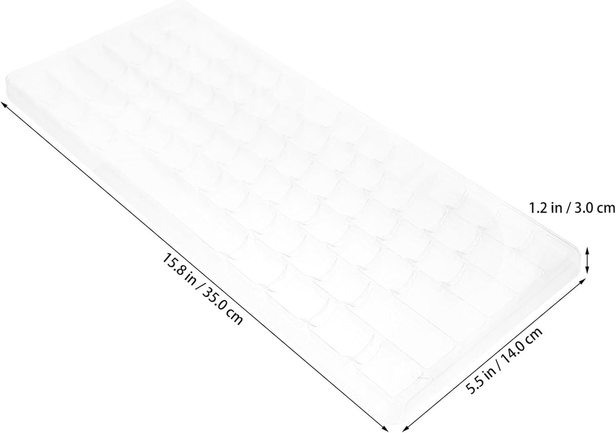 SOLUSTRE Keycap Storage Box, Transparent Mechanical Keyboard Divided Holder for Keycaps, Gaming Keyboard Box
