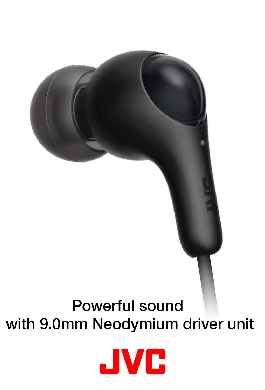 JVC Gumy in Ear Earbud Headphones, Powerful Sound, Comfortable and Secure Fit, Silicone Ear Pieces S/M/L - HAFX7A (Blue) One Size, 1 Count (Pack of 1)