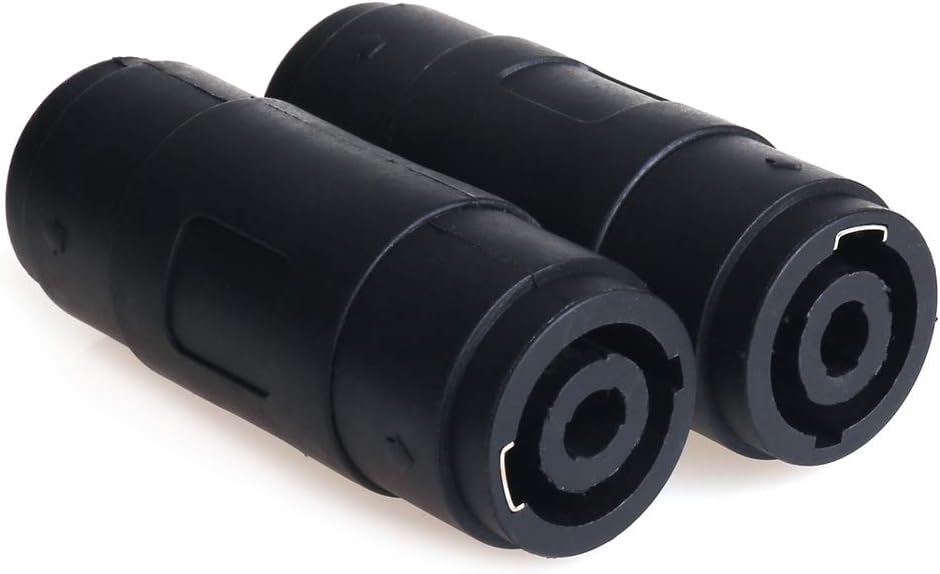 NANYI NL4FC Speakon Cable, 4Pin Speaker/Amp Female to Female Plug Jack Connector, 2 Pack